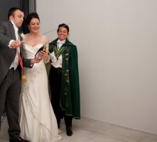 Mike & Emily Sabrage at Turner Contemporary ... spot the cork